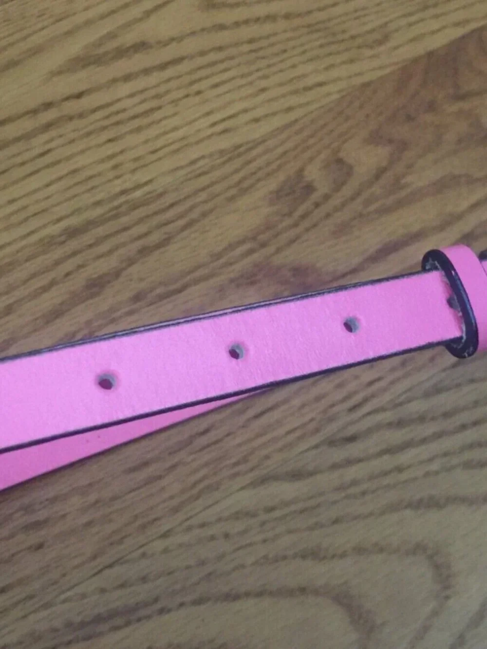 VINTAGE GAP PINK LEATHER STUDDED SKINNY BELT WOMENS M MADE IN USA